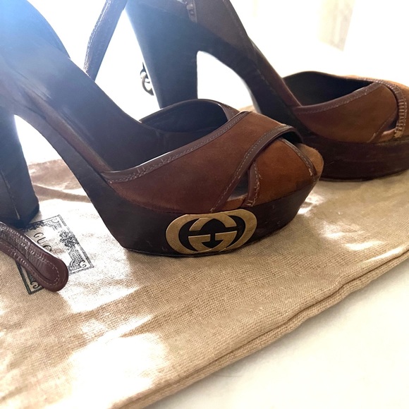Authentic Gucci platform size 7 1/2 - Picture 2 of 9